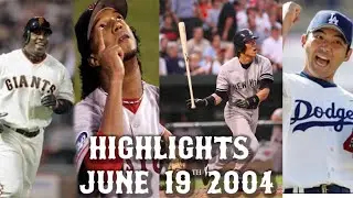 Yankees vs. Dodgers & Red Sox vs. Giants Highlights - June 19, 2004