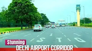 Delhi Airport STUNNING Corridor - Domestic to International Airport & Airport Tunnel to Gurgaon!