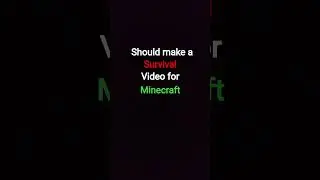 should i make a mc survival video