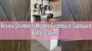 Review Shintenchi Modern Farmhouse Sideboard Buffet Cabinet with Storage with 3 Doors,42