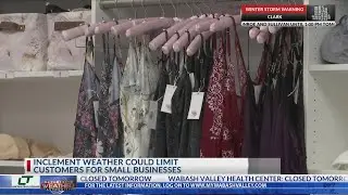 Winter weather could impact holiday shopping.