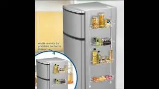 Prateleira Modular Geladeira😍Link Na Bio #cozinhapratica #organiza&ccedil;&atilde;o