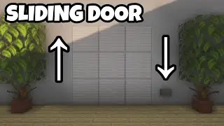 How to make Up & Down Sliding Door in Minecraft!!