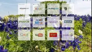 Bluebonnet new tab background video for Slimjet