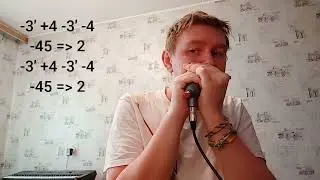 Carey Bell style blues harmonica solo on C harp + tab