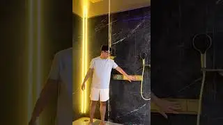 Smart Shower with Hidden Waterfall &ndash; Next-Level Bathroom Design 🚿✨ #LuxuryBathroom