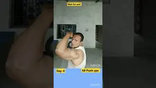 68 push ups 💪 Day-4 Gym 🔥workout 🔥Gym fitness #fitness #shorts #viral #gym #trending
