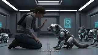 The Cub Flinched at Raised Hand, Human Knelt &mdash; 