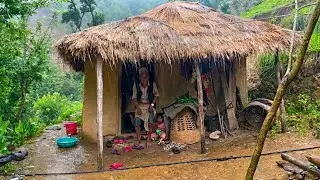 Real Nepali Mountain Village Life in the Rain Most Peaceful & Relaxing Village Lifestyle
