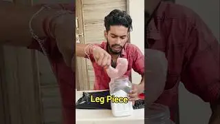 Chicken Leg Piece In Salt For 10 Days 😱 #shorts #experiment #viral
