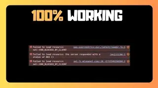 Easy Fix For FAILED TO LOAD RESOURCE NET ERR BLOCKED BY CLIENT in Windows 11