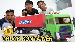 BIKIN TRUK KONTAINER KEREN, PENGIRIMAN BARANG JADI CEPAT! KREASI KARDUS MINIATUR&hearts;️ | Mikael TubeHD