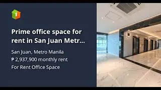 Prime office space for rent in San Juan Metro Manila