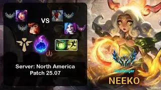 Neeko Support + Miss Fortune vs Fiddlesticks + Jinx - NA Challenger - Patch 25.07