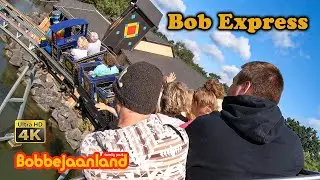 2019 Bob Express Powered Roller Coaster On Ride Ultra HD 4K Bobbejaanland