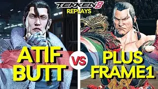 T8 Pro 🕹️ Atif Butt (#1 Dragunov) vs Plusframe1 (Feng) 🕹️ Tekken 8 Replays