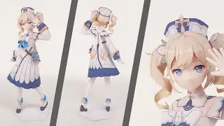 ペーパークラフト　バーバラ（原神）
