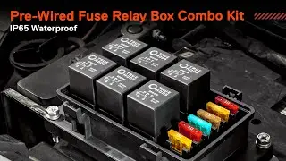TRUE MODS Universal Waterproof Pre-Wired Fuse and Relay Box