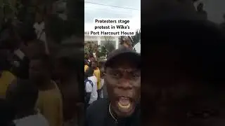 Protesters stage protests in Wike&rsquo;s house. #music #beach #history #trending #tiktok #protest #usa