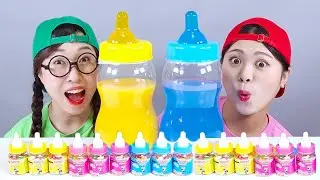 Big Milk Bottle Candy Jelly All-You-Can-Eat Donna