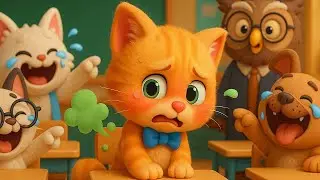 He was humiliated for farting 💨 but he became a school star! 🤩🎶#ai #story #cat #aicat