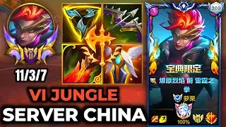 Vi Wild Rift China -  New Season 19 Build Runes - Gameplay Superhero Vi