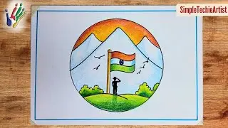 Republic Day Drawing Easy / Republic Day Poster Drawing / Happy Republic Day Drawing / Republic Day