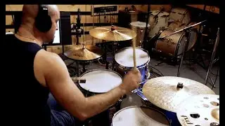 8-Bit Big Band Drummer Jared Schonig records Snake Eater live in studio