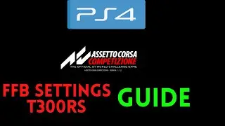 Assetto Corsa Competizione FFB guide for T300rs on PS4.