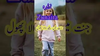Zunaira name meaning in Urdu #girlsname #names #famousname #shorts #youtubeshorts #babynames