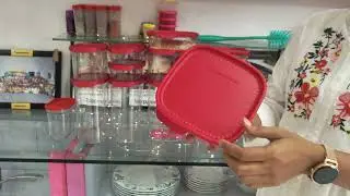 Tupperware ultra clear set