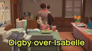 Digby Over Isabelle | ACNH Mod Showcase