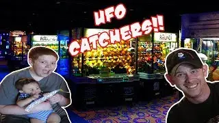 UFO CATCHERS with The Midway Maniac at round 1 arcade AMAZING wins and EPIC plays TeamCC