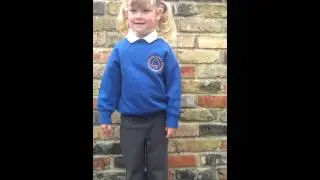 Matilda's first day of school