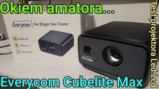 Test projektora Led Lcd Everycom Cubelite Max FHD 1080p