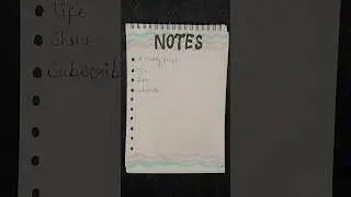 📒 Aesthetic Notes Page Design | Easy Border Design for Notebook ✨