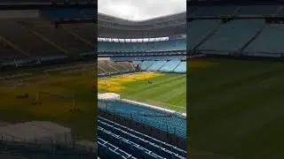 Situa&ccedil;&atilde;o do gramado da Arena pro jogo contra o Fortaleza! #gremio #futebol #brasileirao