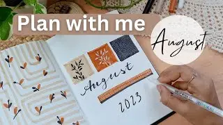 August Bullet Journal Setup || Plan with me August 2023 || Minimal Stationery