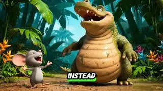 Funny Jungle Chase 🐭🐊🐒 | Best 3D Animation Comedy | #FunnyAnimation #3DComedy #JungleAdventure
