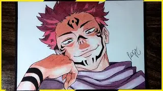 COMO DESENHAR O ITADORI SUKUNA 🔥😈