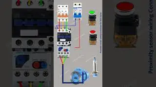 proximity sensor wiring connection with DOL starter | Dol starter
