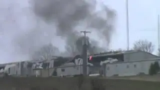 Gas Compressor Station  -  Explosion  -  Smoke  - Fire  - 3-29-12