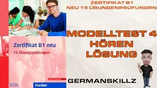 Modelltest 4 - 15 &Uuml;bungen - H&ouml;ren Mit #l&ouml;sungen 🇩🇪📚