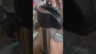 Термос-дозатор для кофе с помпой