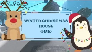 Winter Christmas House in Bloxburg -145k-