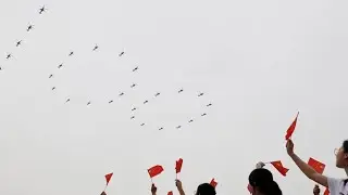 PLA aircraft formations join CPC centenary celebration