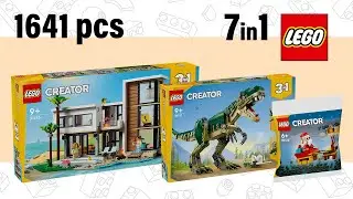 All LEGO&reg; Creator 3in1 2024 JUNE sets (5in1)[1638 pcs] Speed Build @TopBrickBuilderLite