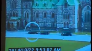 Watch dramatic CCTV footage showing the suspected Ottawa Shootings gunman storming