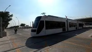 Free Tram ride in Qatar | Qatar Foundation Education City Tram || Travel With Mazbah