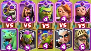 Evolved Cards Vs LER Cards(Legendary, rare,epic)  5 VS 5 | Clash royale Olympics